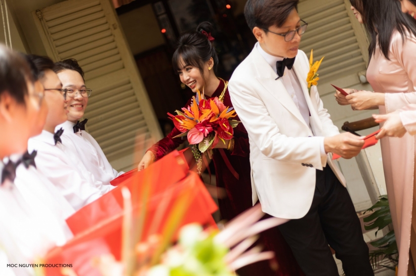 Bomman và Minh Nghi rạng rỡ trong ngày lễ vu quy 156713