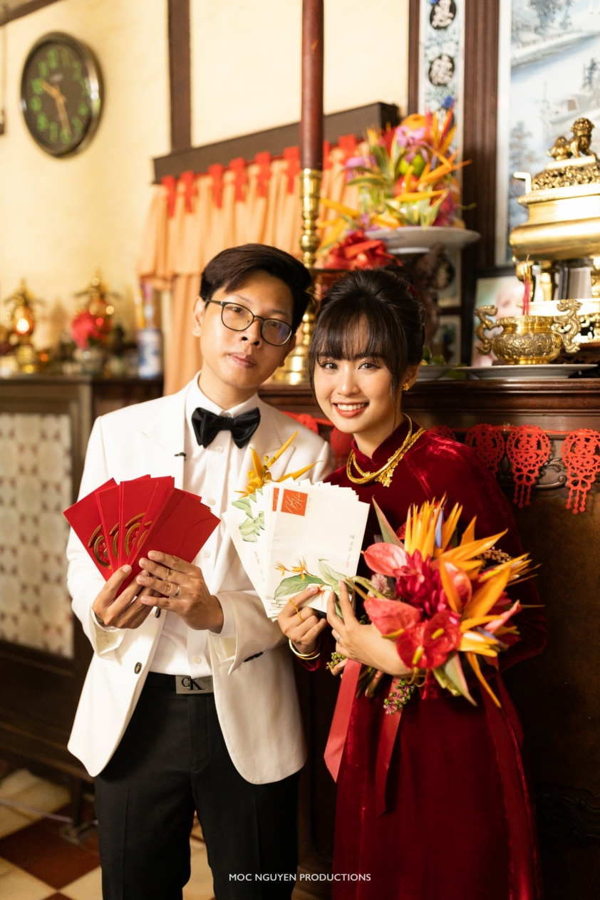 Bomman và Minh Nghi rạng rỡ trong ngày lễ vu quy 156717