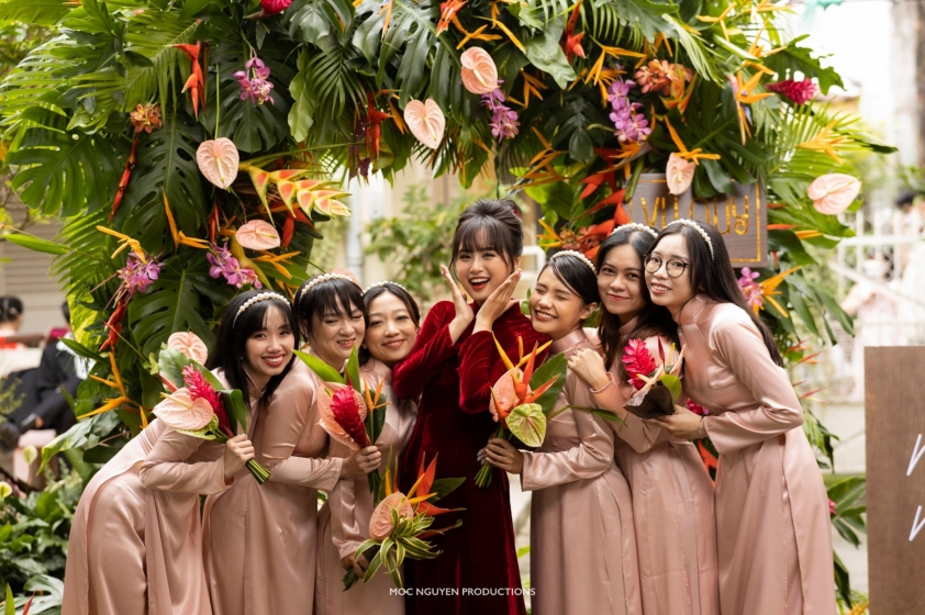 Bomman và Minh Nghi rạng rỡ trong ngày lễ vu quy 156720