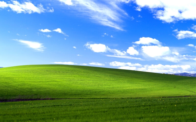 Game thủ Minecraft tái hiện lại hình nền đồng cỏ xanh huyền thoại của Windows XP-183313