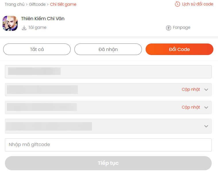 Code Thiên Kiếm Chi Vân mới nhất 2022 và cách nhập 217559
