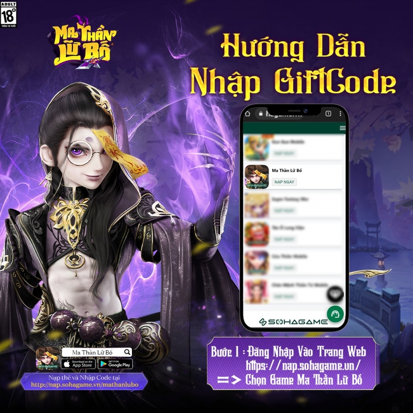 Code Ma Thần Lữ Bố SohaGame mới nhất 2022 và cách nhập 218925