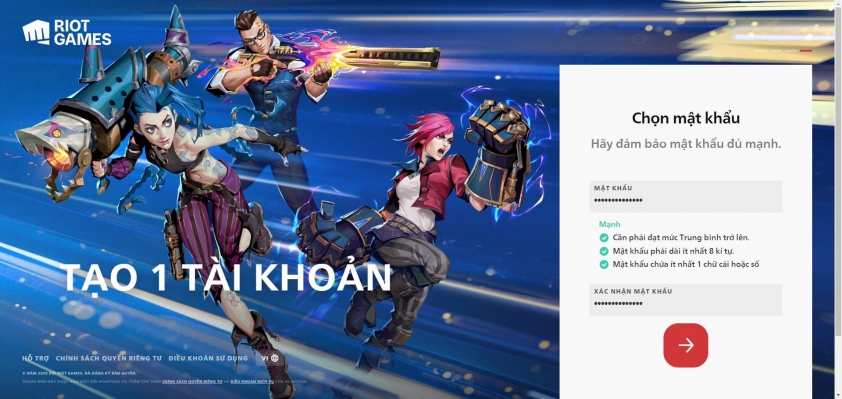 Cách tạo tài khoản Riot Games để chơi LMHT, Tốc Chiến, Valorant, HTR 233714