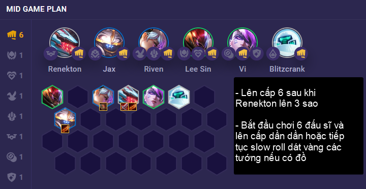 Cách chơi đội hình Cá Sấu Lên Bờ / Renekton Đấu Sĩ DTCL Mùa 8 249788