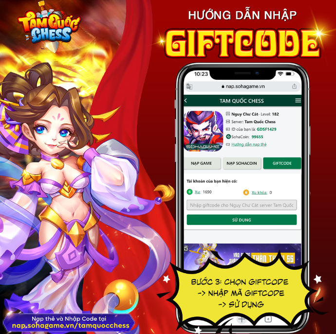 Code Tam Quốc Chess mới nhất và cách nhập 250178