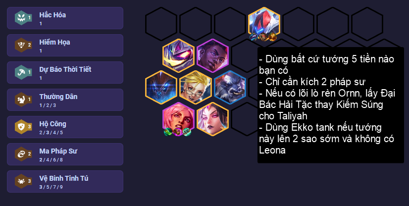Cách chơi đội hình Taliyah Quỷ Đá trong DTCL Mùa 8 252505