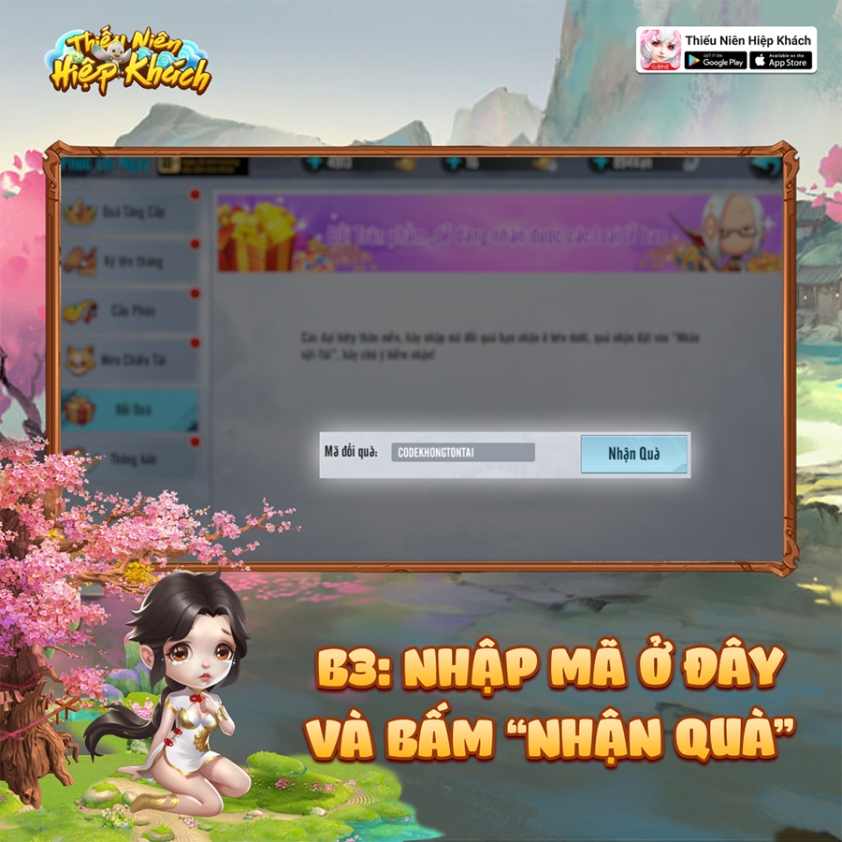 Code Thiếu Niên Hiệp Khách MỚI NHẤT và cách nhập 252941