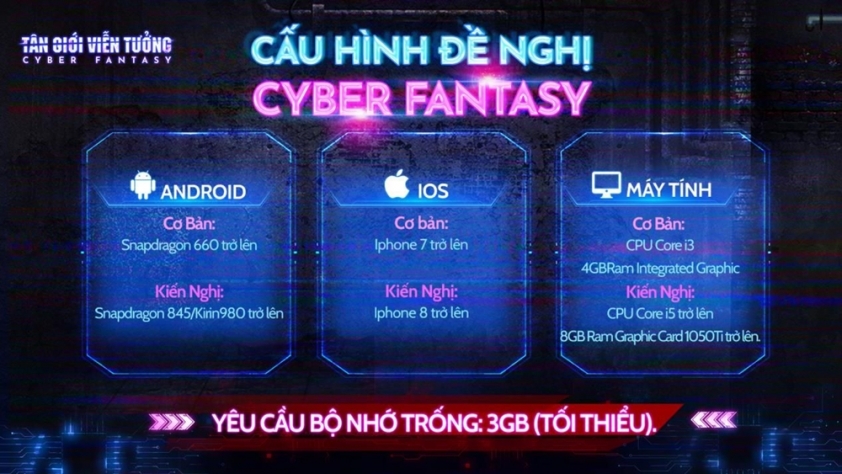 Tựa game Cyber Fantasy - Tân Giới Viễn Tưởng chính thức ra mắt 258332