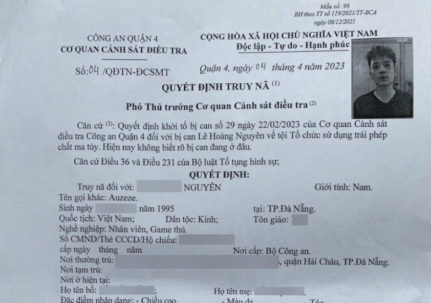 Huấn luyện viên của GAM Esports bị truy nã vì tổ chức dùng chất cấm 267788
