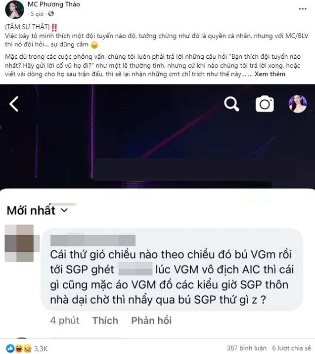 Nữ MC xinh đẹp viết tâm thư gửi fan sau khi bị tố 'bú fame' 283874