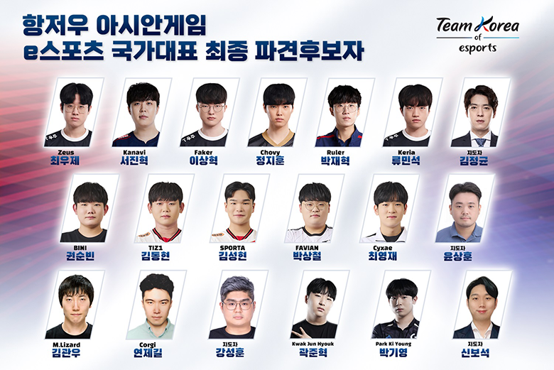 Hàn Quốc công bố đội hình tuyển eSports quốc gia dự ASIAD 2022 286036