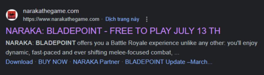 NARAKA BLADEPOINT chuyển sang FREE TO PLAY từ ngày 13/07 301451