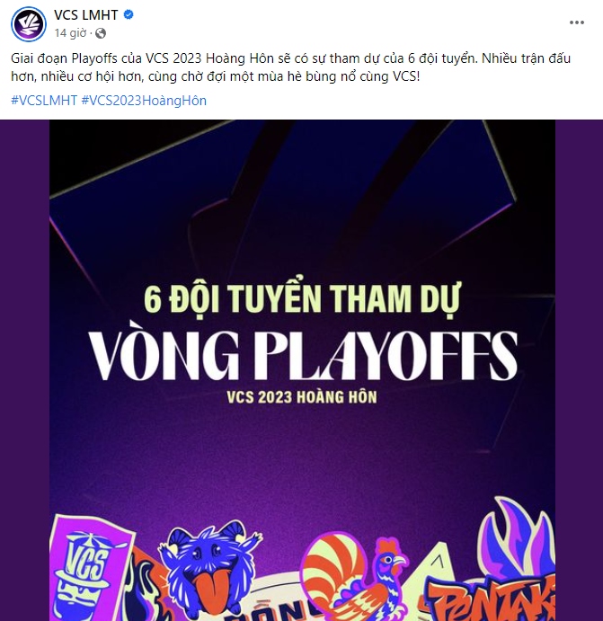 VCS cho 6/7 đội vào vòng Playoffs, cả nhà cùng vui 307906