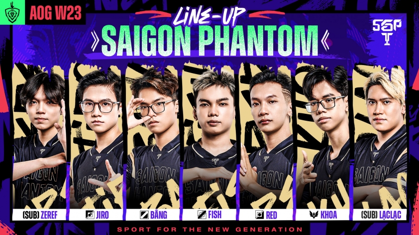 Saigon Phantom công bố đội hình tại ĐTDV Mùa Đông 2023 315009