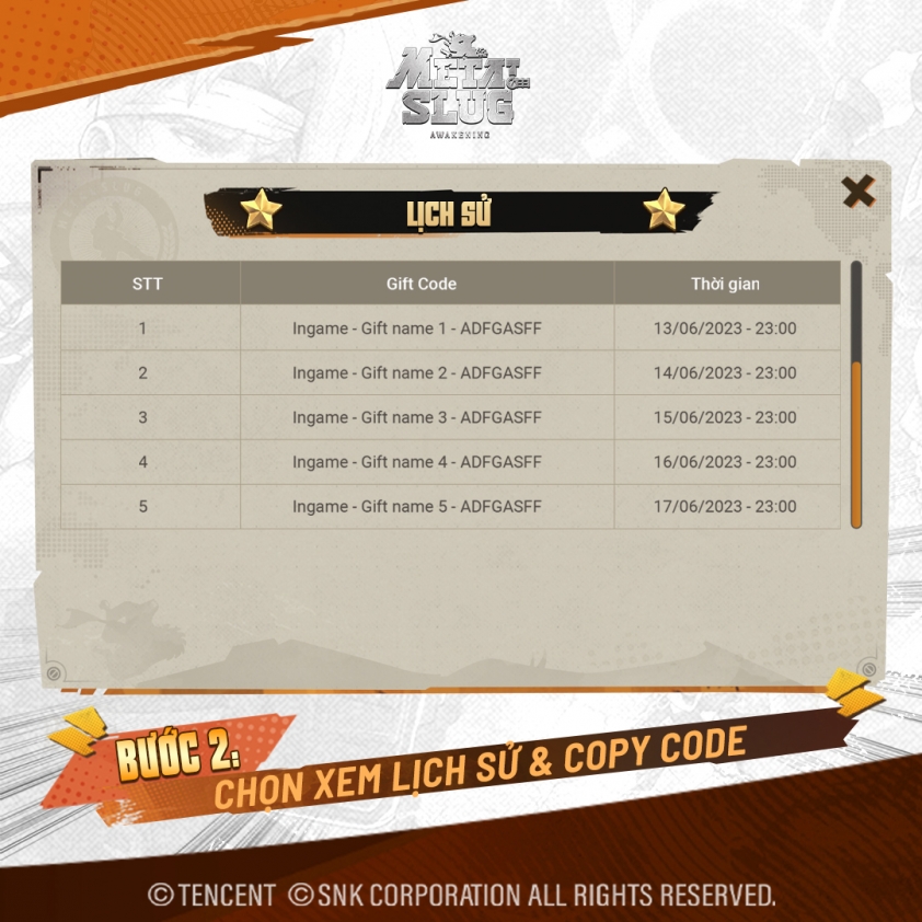 Code Metal Slug Awakening mới nhất và cách nhập 316690
