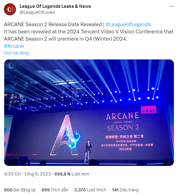 Arcane 2 lộ ngày ra mắt, sớm một cách bất ngờ 323078