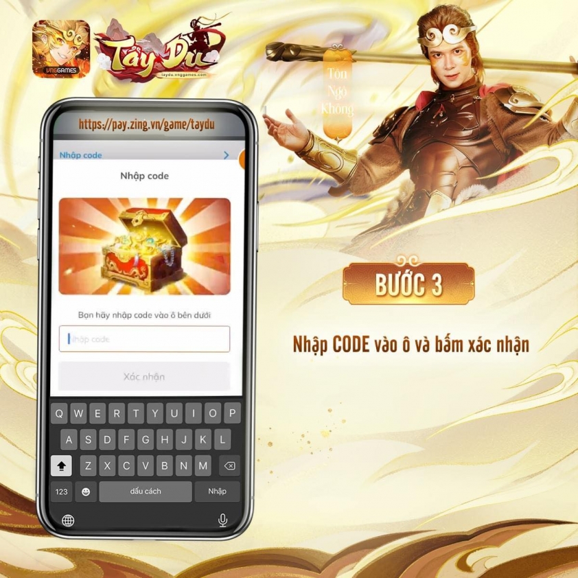 Code Tây Du VNG Đại Náo Tam Giới mới nhất và cách nhập 356783