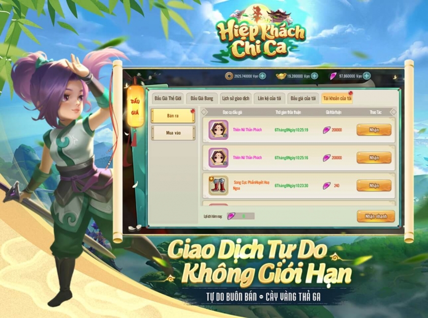 Code Hiệp Khách Chi Ca mới nhất và cách nhập 360944