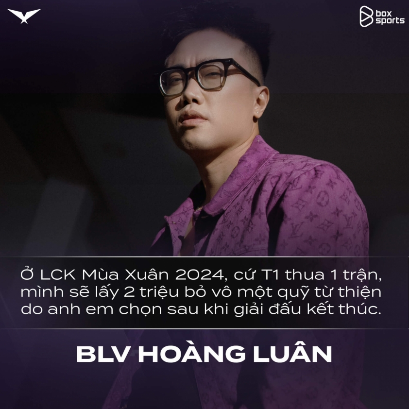 Hoàng Luân donate 2 triệu làm từ thiện sau mỗi trận T1 thắng 362029
