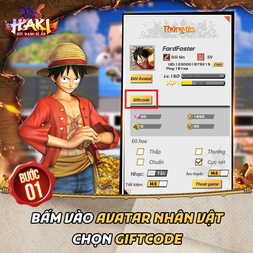Code Haki Sức Mạnh Bí Ẩn mới nhất và cách nhập 367055