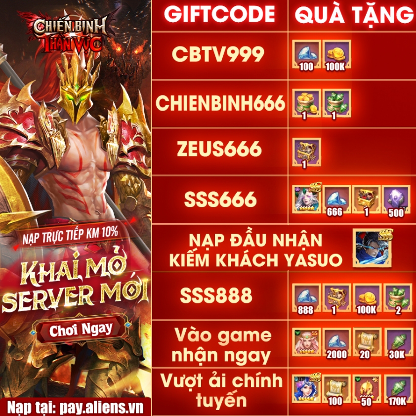 Code Chiến Binh Thần Vực mới nhất 07/2025 và cách nhập 383147