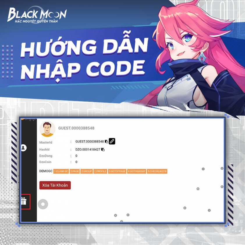 Code Hắc Nguyệt Quyền Thần 06/2025 và cách nhập 397022