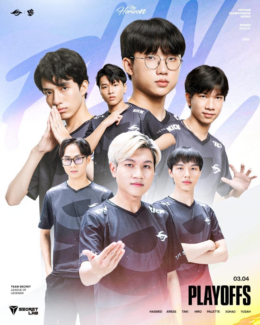 Đội hình Team Secret tại vòng Playoffs VCS Mùa Xuân 2024 434598