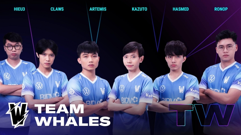 LMHT: Đội hình Team Whales mùa giải 2024 484269