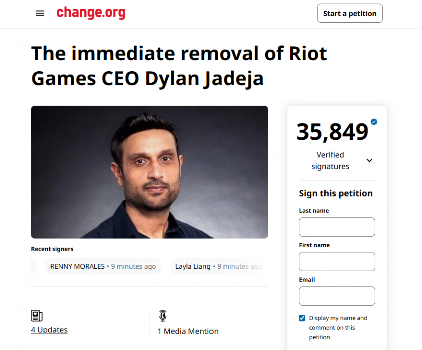 Fan LMHT kêu gọi sa thải CEO Riot Games 598245