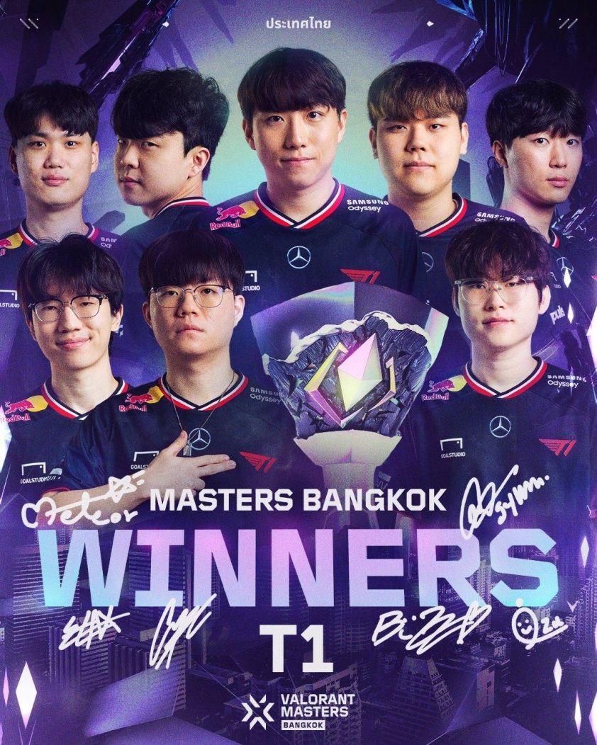T1 lên ngôi vô địch VALORANT Master Bangkok 2025 599413