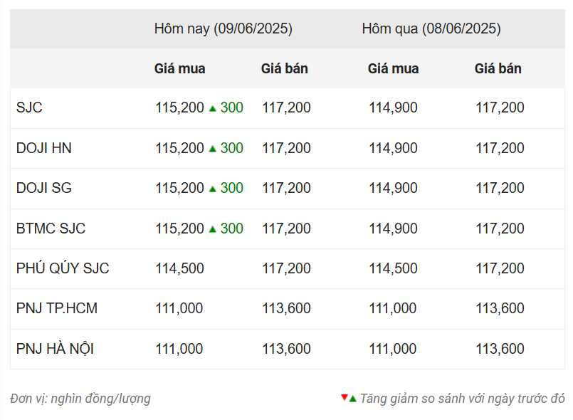 Giá vàng hôm nay trưa 9/6: SJC đồng loạt tăng 647136