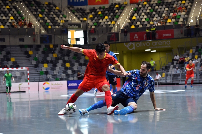 ĐT Futsal Việt Nam để thua tối thiểu Nhật Bản (Ảnh: VFF)
