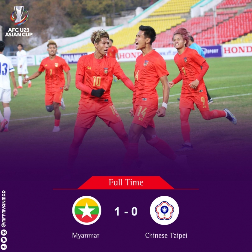 U23 Myanmar có thắng lợi quan trọng trước màn quyết đấu với U23 Việt Nam