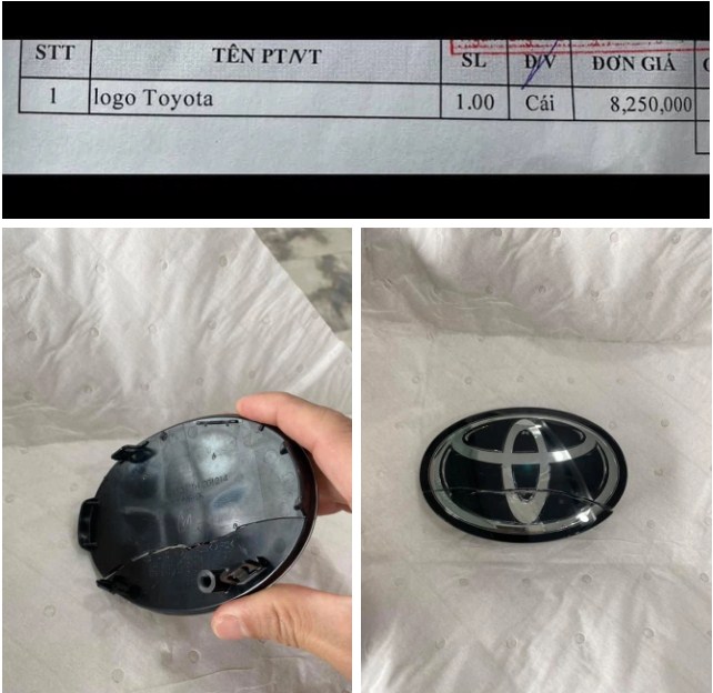 “Giật mình” logo Toyota trên Corolla Cross có giá hơn 8 triệu đồng 37428