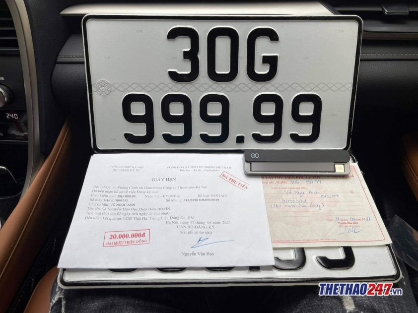 Hyundai Santa Fe biển số “ngũ quý” 9 tại Hà Nội: hé lộ danh tính chủ sở hữu 38299