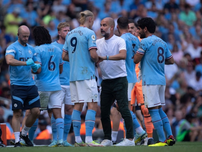 Man City vẫn vậy, luôn thể hiện mình là đội bóng mạnh nhất tại Ngoại hạng Anh năm nay ở bất kỳ trận đấu nào. Ảnh: Getty