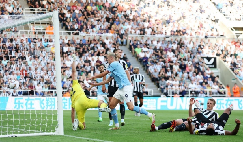 Trận đấu mang đậm dấu ấn của De Bruyne. Man City cuối cùng đã bất ngờ trượt chân trước đối thủ Newcastle đầy khó chịu. Ảnh: Getty