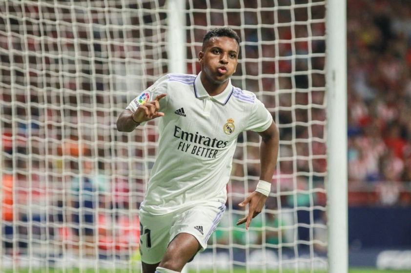 Rodrygo là một trong những cầu thủ chơi năng nổ nhất hiệp 1 bên phía Real Madrid. Ảnh: internet