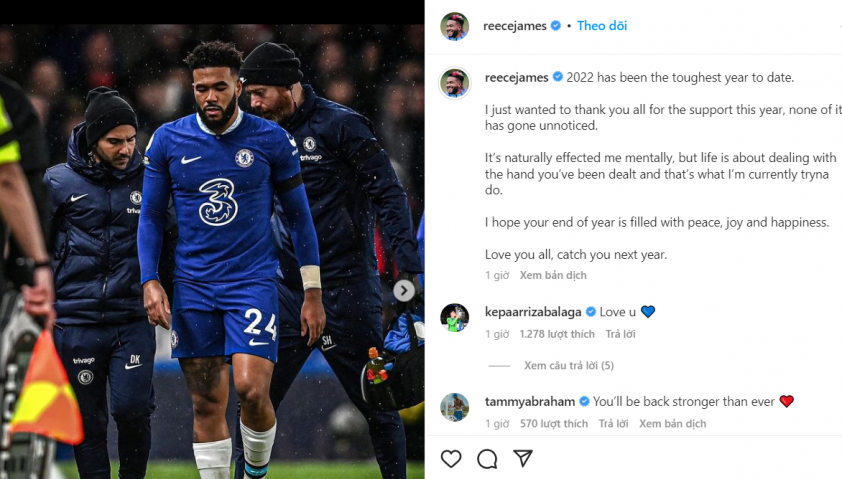Reece James đích thân báo tin chẳng lành tới Chelsea 237221