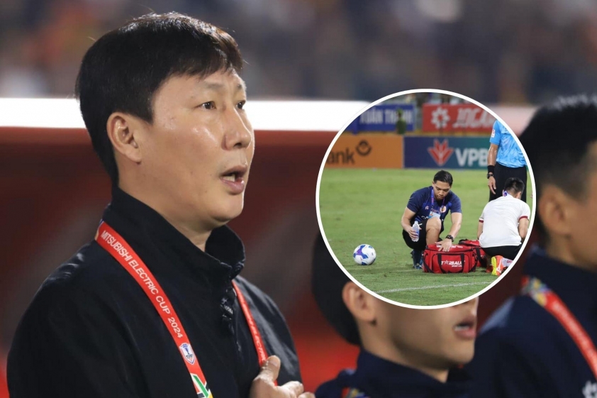 HLV Kim Sang Sik: 'Các cầu thủ ở V-League va chạm nhẹ là ngã'-587465