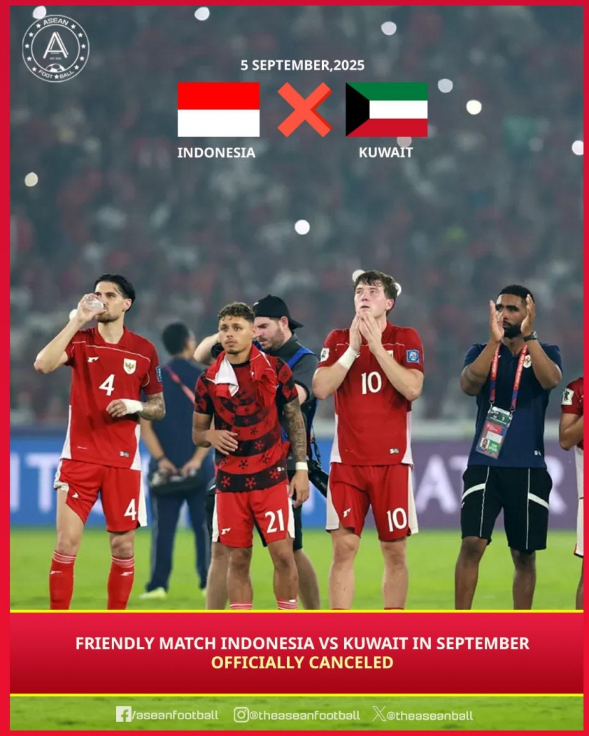 Trận đấu của Indonesia bất ngờ bị hủy trước thềm Vòng loại World Cup 691542
