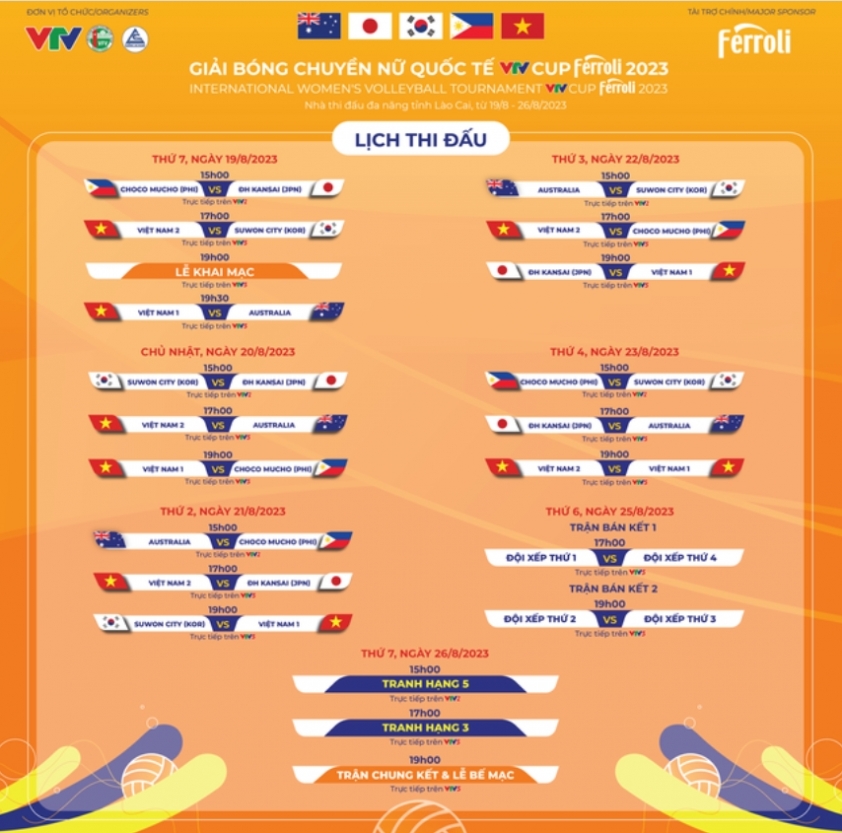 VTV2, VTV5 trực tiếp bóng chuyền VTV Cup 2023 ngày 19/8 315368