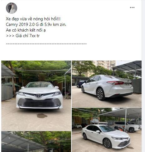 Toyota Camry 2019 rao bán ngang ngửa đàn em Yaris Cross sau 5 năm lăn bánh 518958