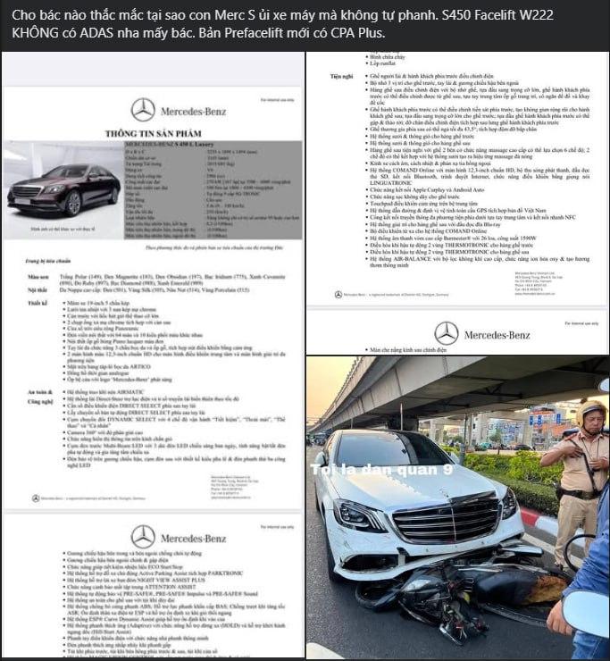 Vụ Mercedes gây tai nạn liên hoàn ở ngã tư Thủ Đức: Tranh cãi về hệ thống phanh khẩn cấp và trách nhiệm của tài xế 606411