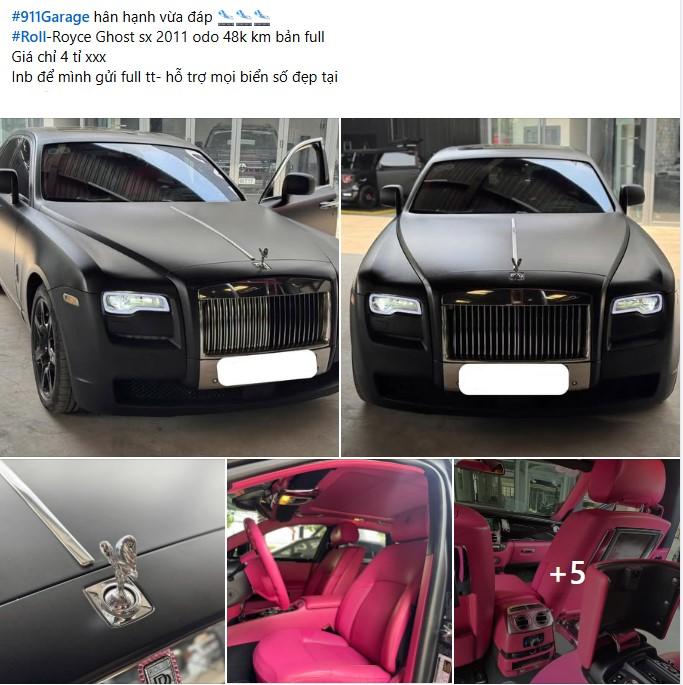 Siêu phẩm Rolls-Royce Ghost của Ngọc Trinh tìm chủ mới, giá rao bán hơn 4 tỷ đồng 610228