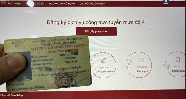 Hướng dẫn đổi Giấy phép Lái xe B1, B2 sang C1 trực tuyến 611863