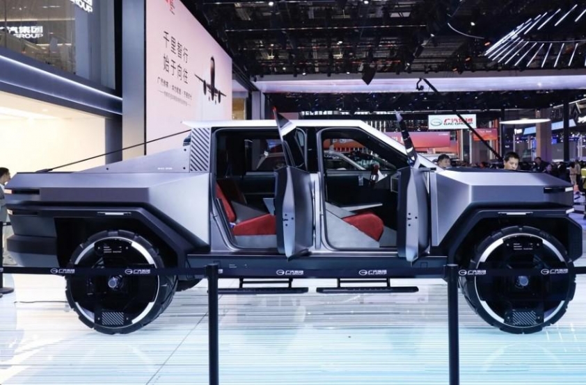 GAC Pickup 01 – Mẫu bán tải điện đậm chất tương lai, tham vọng đối đầu Tesla Cybertruck 637406