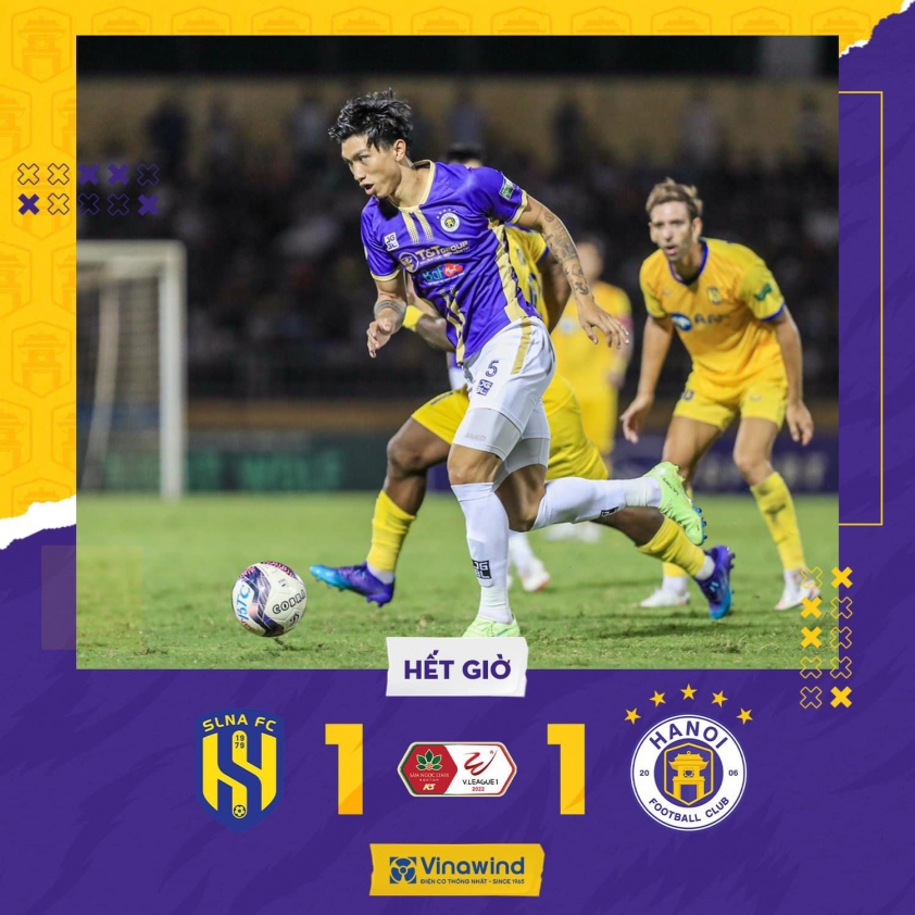 CLB Hà Nội rất vất vả mới có được trận hòa 1-1
