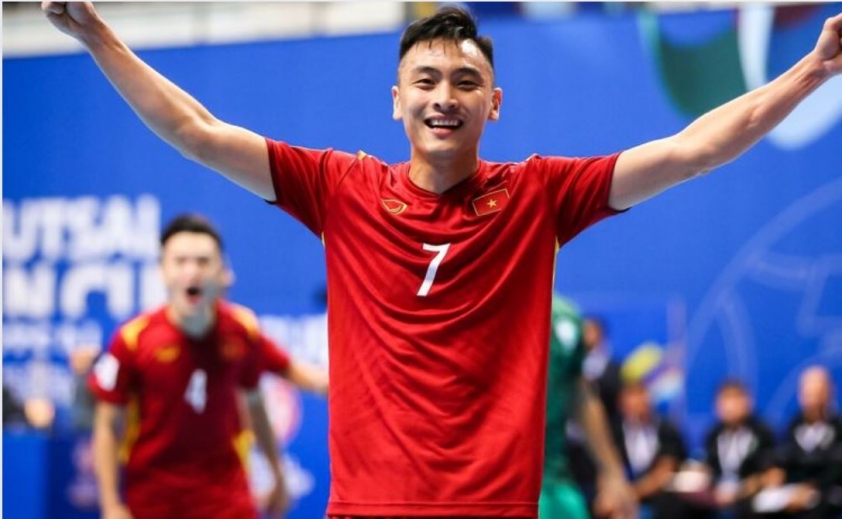 Anh Duy là người ghi bàn mở tỷ số cho ĐT futsal Việt Nam
