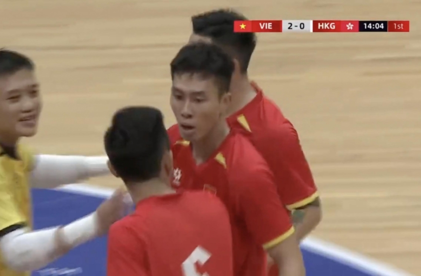 Trực tiếp futsal Việt Nam 2-0 Hồng Kông: Áp đảo 708082